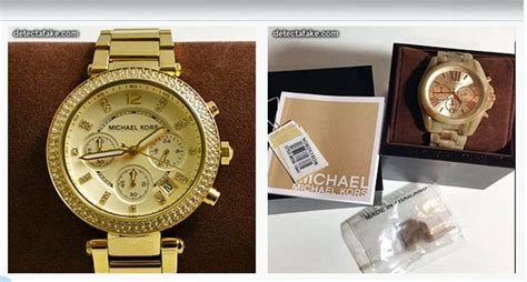 how to identify fake michael kors watch